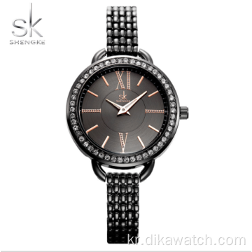 SHENGKE K0089 여성용 시계 총 세트 패션 다이아몬드 시계